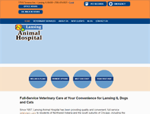 Tablet Screenshot of lansingpetvet.com